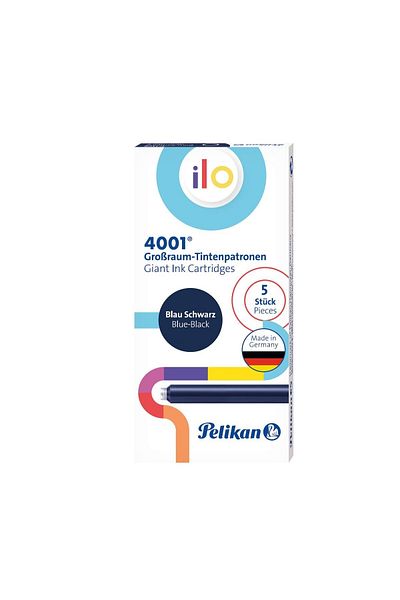 Herlitz Ink Cartridges 4001 Ilo, Color Dark Blue, Material Ink, Large Size, Set of 5