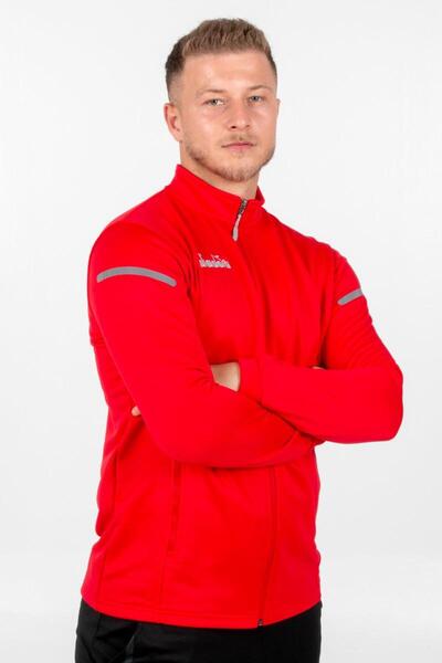 Diadora Alto 25 Camping Tracksuit Single Top Red