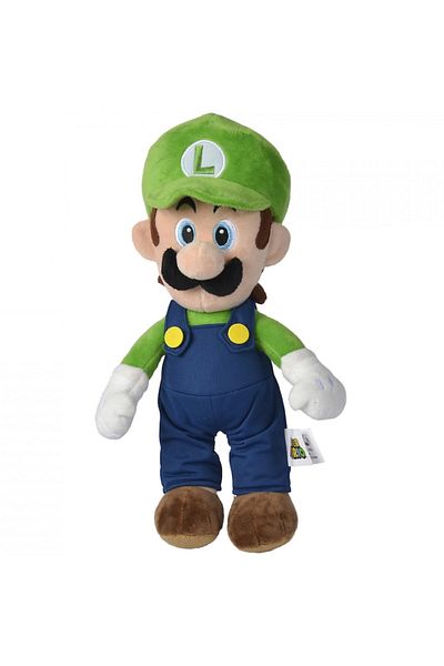 Simba Toys Jucărie de plus Super Mario - Luigi, 30 cm