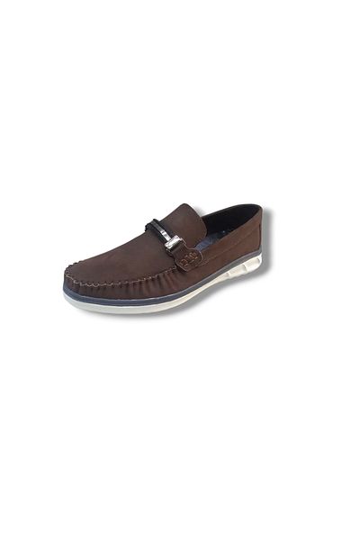 Growish Gr0338 Buckle Genuine Nubuck Leather Saddle Light Poly Sole Casual Men's Shoes
