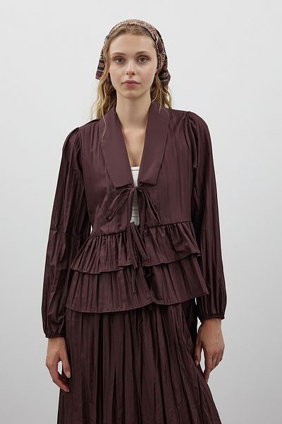 FUSHYA Crinkle Ruffle Double Set