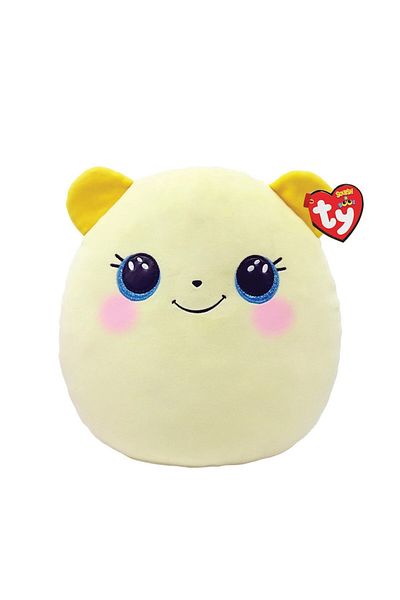 TY Plus Squish-a-Boos - Buttercup Bear, Yellow, 22 cm