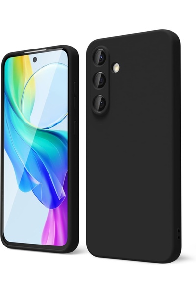 bestcase ® Θήκη σιλικόνης Premium για Samsung Galaxy S25 Plus, μαύρη