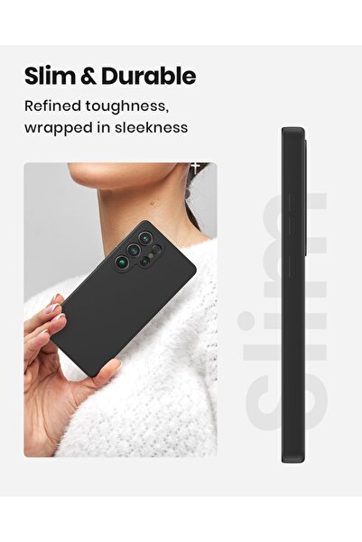 bestcase ® Θήκη σιλικόνης Premium για Samsung Galaxy S25 Ultra, μαύρη