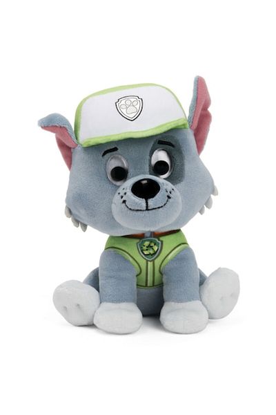 PAW PATROL Jucărie de pluș Patrula Cățelușilor Rocky 15cm, multicoloră