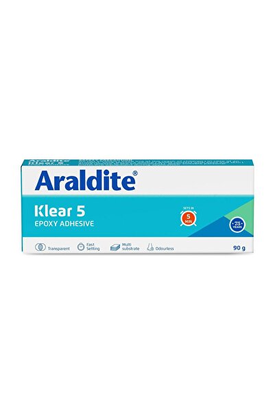 ARALDİTE جاهز 90 جرام (لاصق إيبوكسي شفاف لمدة 5 دقائق)
