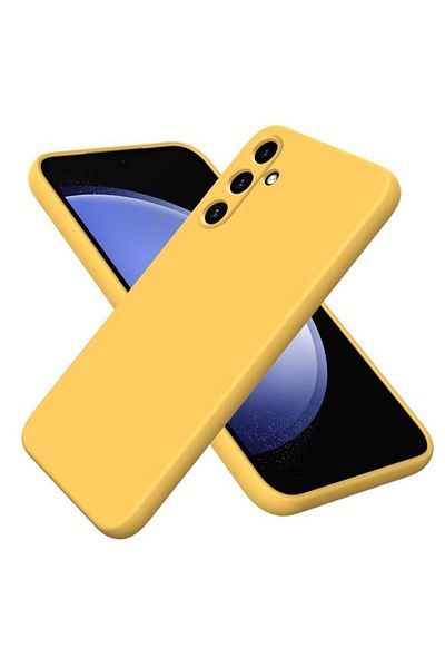 bestcase ® Premium Silicon Case For Samsung Galaxy S23 FE, Yellow