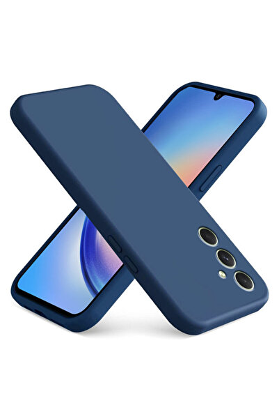 bestcase ® Θήκη σιλικόνης Premium για Samsung Galaxy A15, σκούρο μπλε