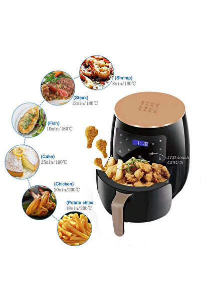 Olympia 6L Healthy and Fast Electric Fryer Air Fryer for Oil-Free Food Cooking
