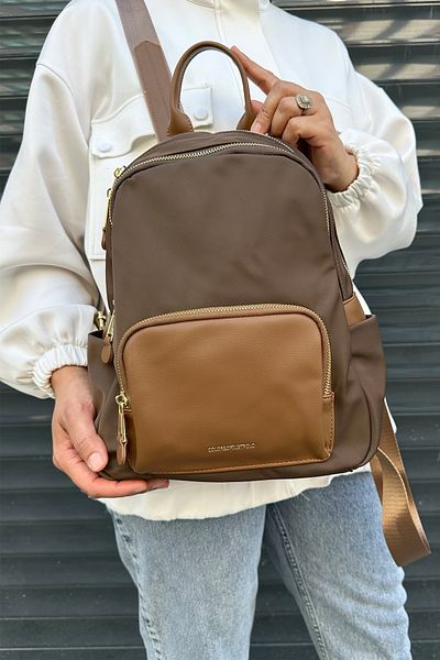 Just Polo Imported Satin Leather Women's School and Backpack