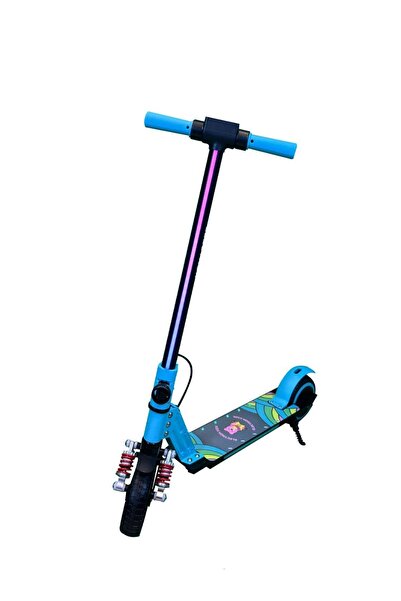 Electron Scooter Çocuk Elektrikli - 130w, Led Işıklı, Amortisörlü (DİZLİK VE DİRSEKLİK HEDİYELİ)