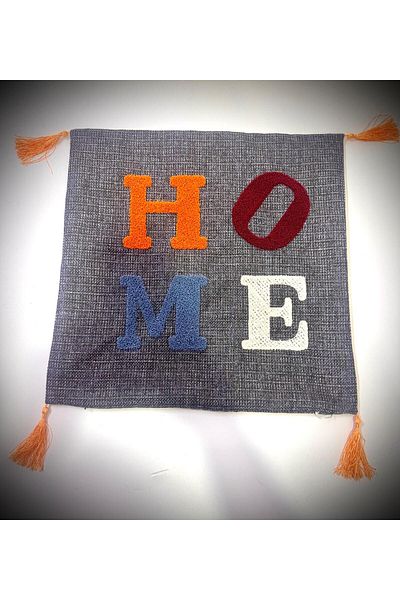 Nils Aksesuar Official Throw Pillow Cover Embroidery on Linen Fabric 42X42