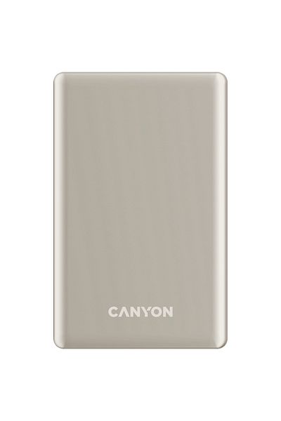 CANYON Baterie externă OnPower 505, subțire, 5000 mAh, bej