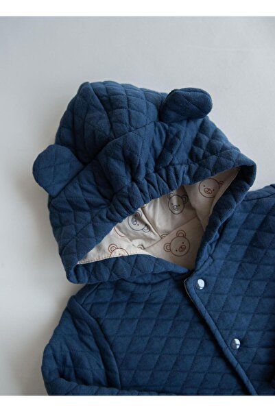 kitikate Oslo Quilted Coat Blue