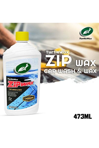 Turtle Wax TURTLE Zip Wax Car Wash and Wax - 473ml with Carnauba Protection for Clean and Shine