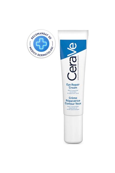 CeraVe Crema reparatoare pentru ochi cu ceramide si acid hialuronic x 14 ml