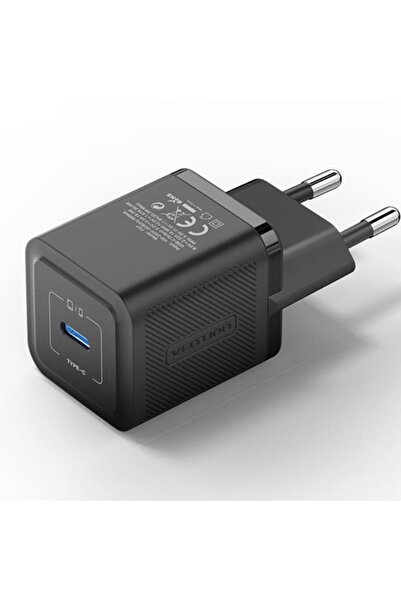 Vention Încărcător de rețea 20W, 1 x USB Tip-C, 5V/3A, QC 3.0, Negru