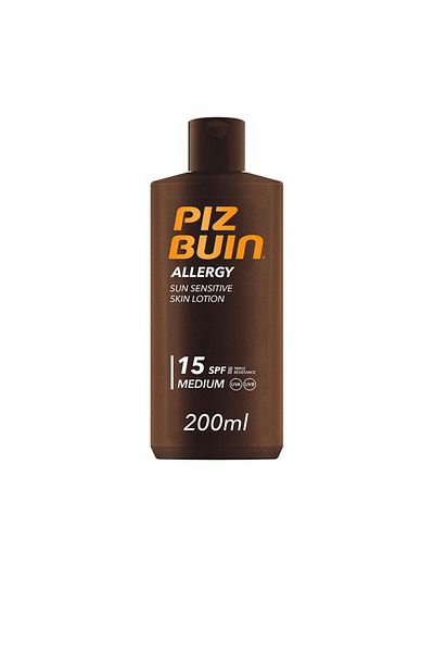 Piz Buin Lotiune de corp anti-alergii cu protectie solara medie, ALLERGY SPF15, 400 ml