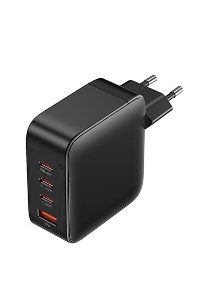 Vention Kit de încărcare GaN cu 4 porturi USB (140W), mufă UE, negru