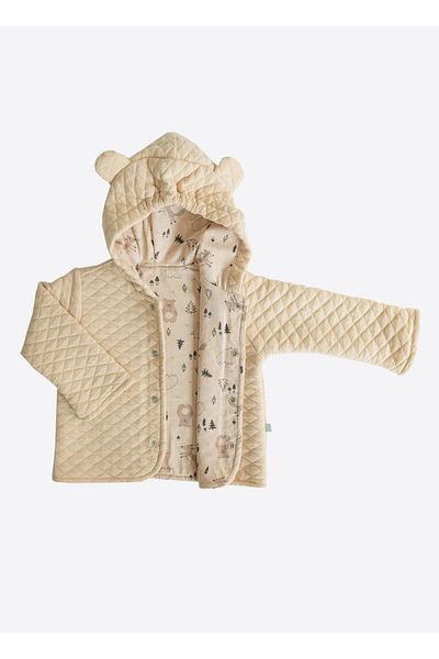 kitikate Oslo Quilted Coat Beige