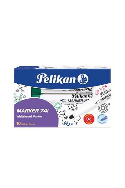 Pelikan Whiteboard Marker 741, Color Green, Material Plastic, Bullet Tip