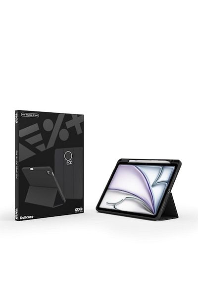 NEXT ONE Husă de protecție Rollcase pentru iPad Air 11 inch M2 2024 | Negru
