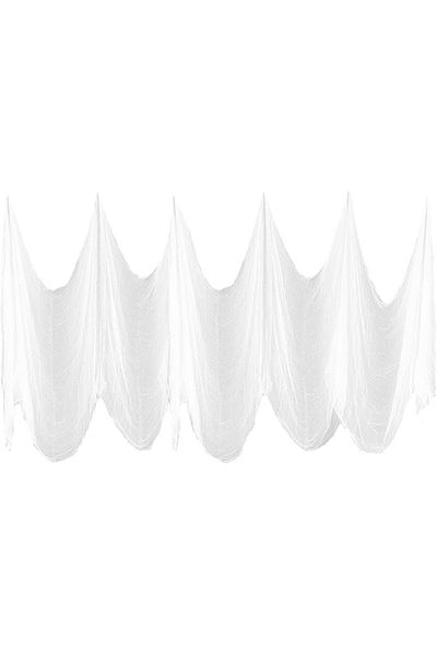 Vohoney Halloween decoration cloth, gauze, white, 5 x 2.15 m