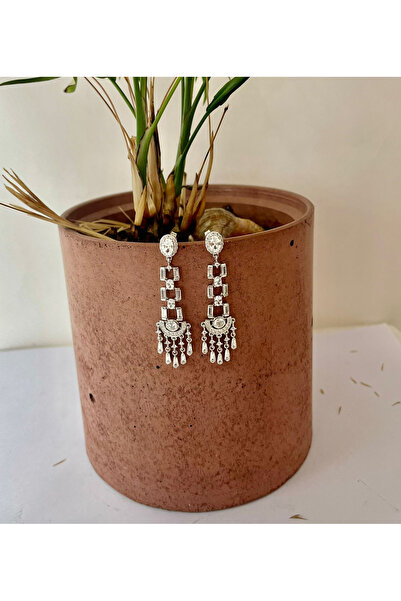 Khailo Silver Sallantılı Motif Küpe
