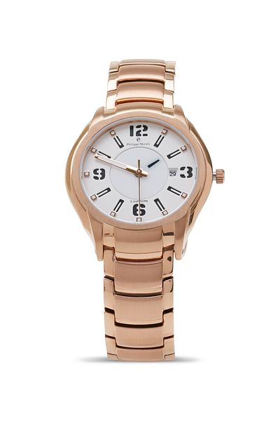 Philippe Moraly Women's Stainless Steel Analog Watch M1322RW