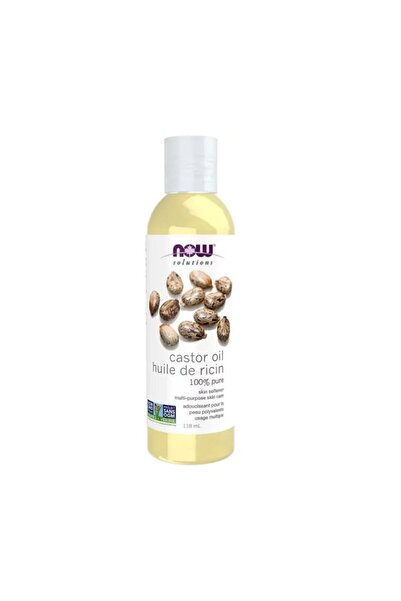 Now Solutions زيت الخروع النقي 4 أونصة سائلة، 118 مل