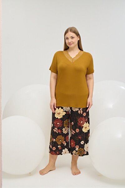 Sevim 16757 ЖІНОЧИЙ БІГ САЙЗ КОРОТКИЙ ПІЖАМНИЙ КОМПЛЕКТ