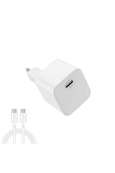 eRDX eRDX® Mains Charger + USB-C Cable – 20W, Fast Charge, PD 3.0 / QC 3.0, Mini, iPhone / Android