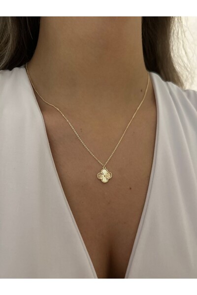 MyladyAccessoriess قلادة البرسيم الفاخرة