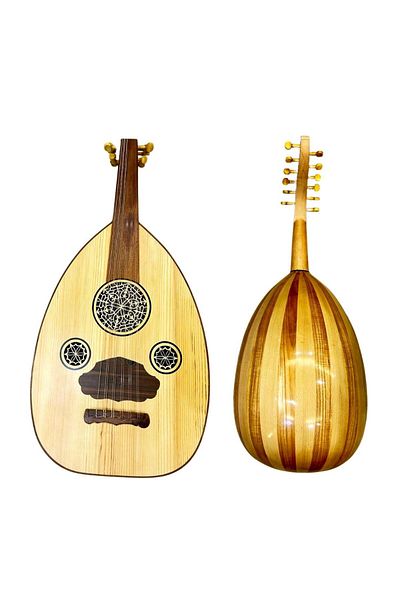 KARAZ MUSIC Semi-luxury musical oud, Saber's wealth, Mosky face, mahogany mirrors, beech bowl, olive fingers