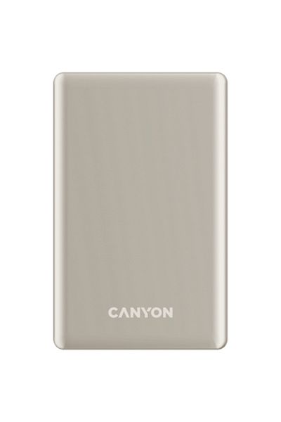 CANYON Baterie externă OnPower 505, subțire, 5000 mAh, bej