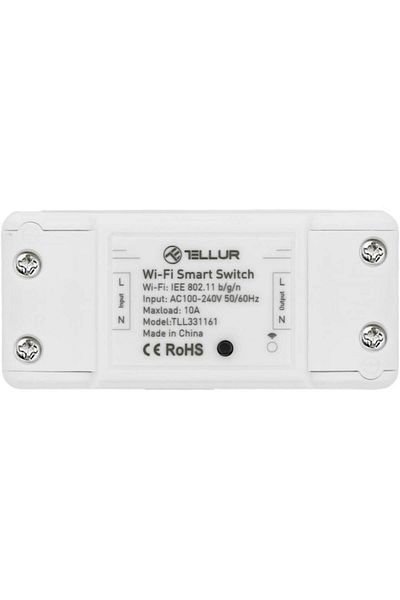 TELLUR Întrerupător inteligent Tellur, Wi-Fi, Linie, 2200W, 10A, Alb