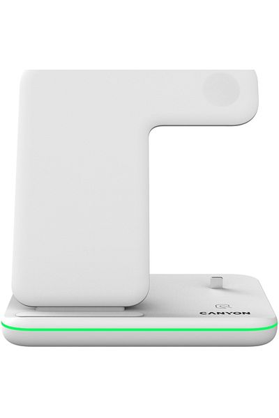 CANYON WS-302 3-in-1 Wireless Charger, White