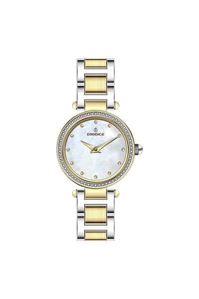 Essence Es6942Fe.220 Steel Case Steel Cord 5 Atm Waterproof Metallic-Gold Color Women Wrist Watch