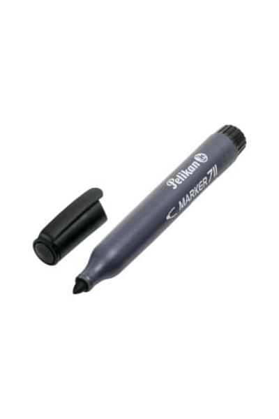 Herlitz Marker permanent 711, Culoare Negru, Material Plastic, Vârf Buton
