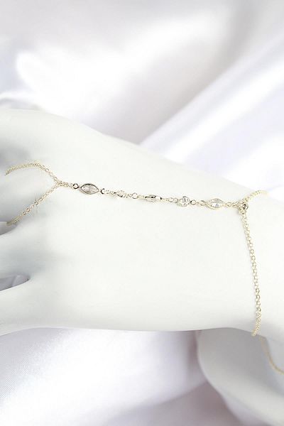 Celira Brass Zircon Stone Y Model Gold Color Women's Shahmeran