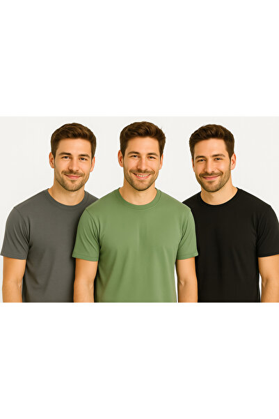 UOMO PARK Комплект от 3 мъжки бански Relax Fit Basic (100% памук) за комфорт ...