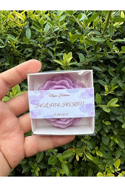 aralmini 10 Adet Özel Etiketli Şakayık Mum, Nikah, Doğum, Sünnet, Düğün Nişan...