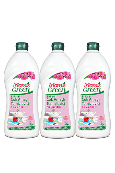 Mom's Green 3'lü Set Bitkisel Çok Amaçlı Temizleyici Kır Çiçekleri ECO (3 ade...