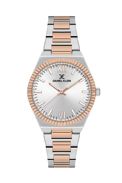 Daniel Klein Dk.1.13712-6 Metal Cord Metal Case 3 Atm Water Resistant Metallic-Rose Color Women's Wrist S