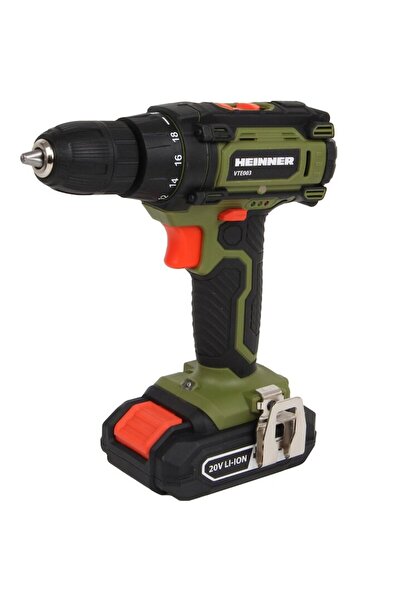 Heinner Mașină de găurit și șurubelniță (fără fir) VTE003, 20V, 1500 RPM, 30 Nm, 18+1 trepte de cuplu, ba