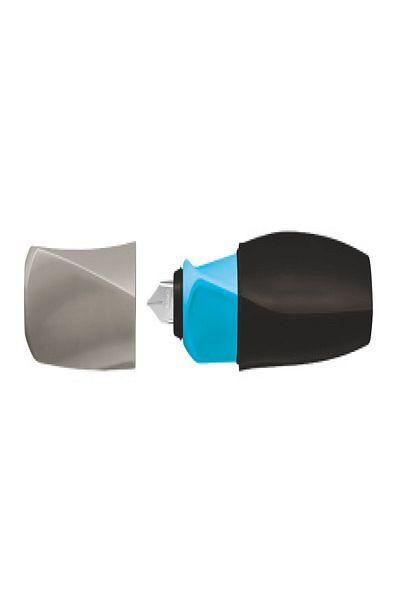 Pelikan Twist Color Blocking Dark Fountain Pen, Medium Nib, Ergonomic Grip, Ambidextrous, 1 Large Cartridge