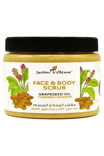 Jardin Oleane مقشر الوجه والجسم من جارسين آند أوليان بزيت بذور العنب ومسحوق الكركم - 500 مل