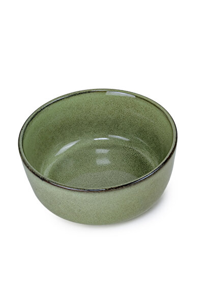 Cuisine Art مجموعة لارا، وعاء فخاري عصري ومتين، مقاس 15 سم، أخضر (مجموعة من قطعة واحدة)