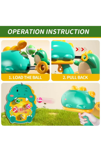 OEM Joc de tragere cu mingea lipicioasă cu dinozauri