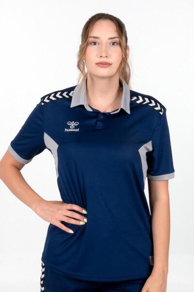 hummel Αυθεντικό μπλουζάκι κάμπινγκ Polo Neck Navy Blue